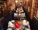 Interior tables, The Indian Cottage, Southsea